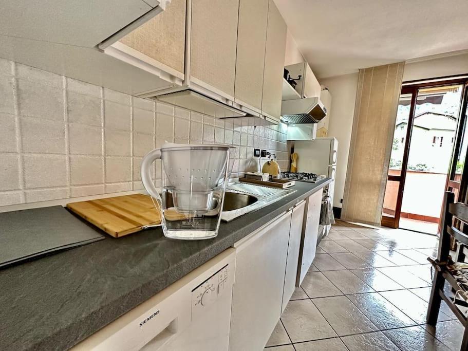 3Br Villetta Con Panoramica Sul Lago Nesso Buitenkant foto