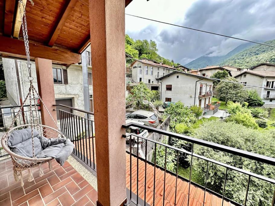 3Br Villetta Con Panoramica Sul Lago Nesso Buitenkant foto
